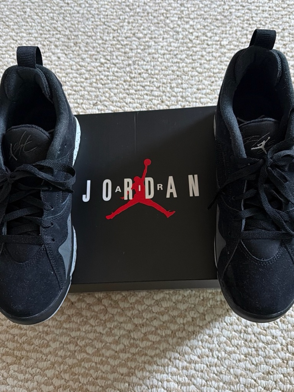 Jordan Kids Black and Gray Sneakers
